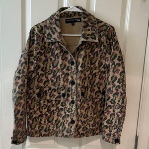 Veronica Beard Women's Leopard Print Utility Jacket